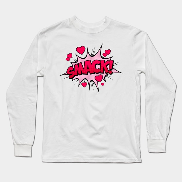 Smack Comic Text Long Sleeve T-Shirt by JunkyDotCom